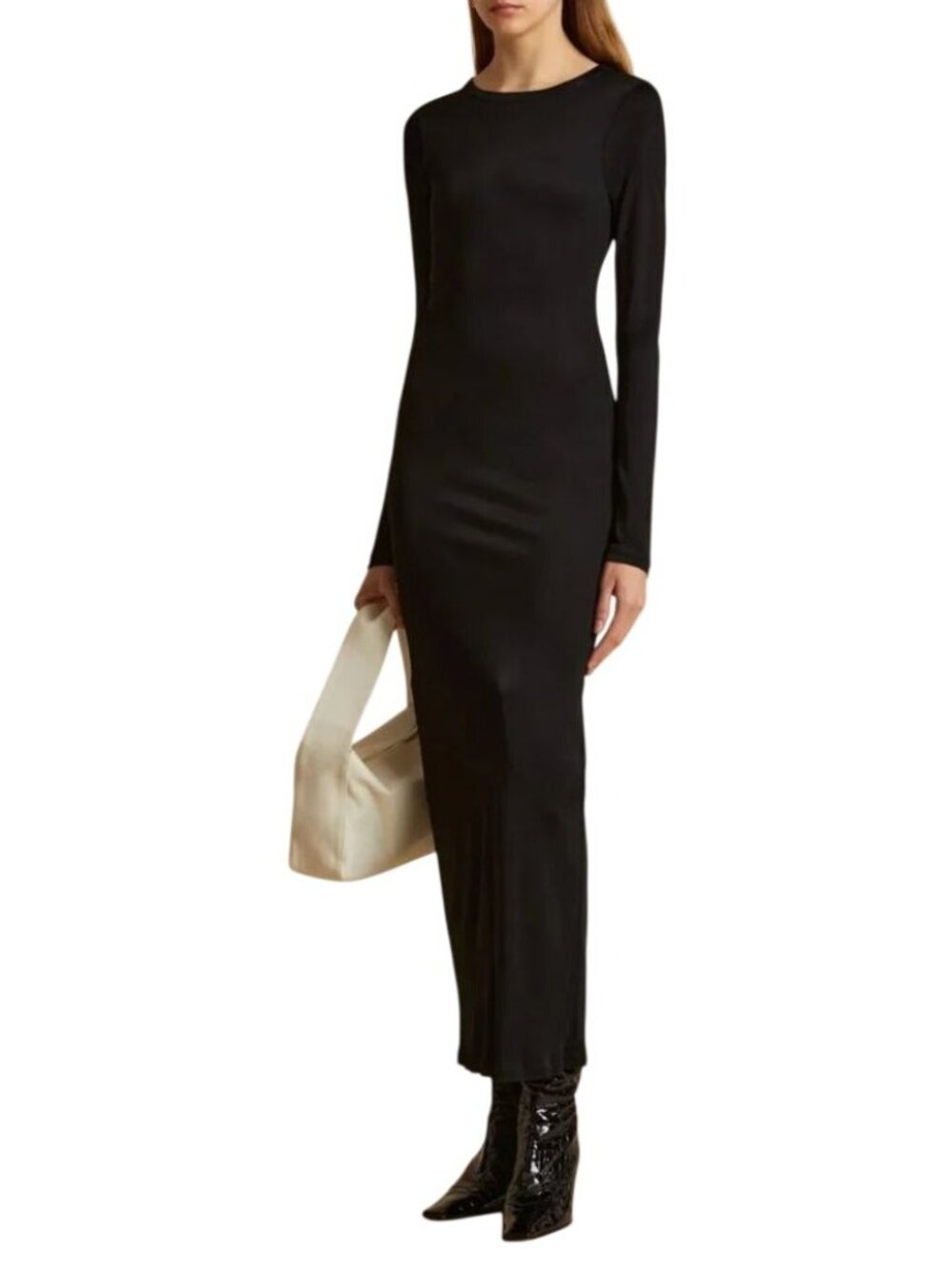 Khaite 'The Bayra" Viscose Maxi lDress Black NWT - Size S
